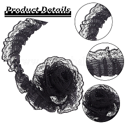 20M Polyester Pleated Lace Trim&nbsp;OCOR-HY0001-20B