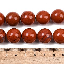 Natural Red Jasper Beads Strands&nbsp;G-L648-A06-16mm