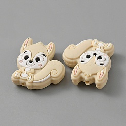 Squirrel Food Grade Eco-Friendly Silicone Beads&nbsp;LS-SIL-WH0012-030I