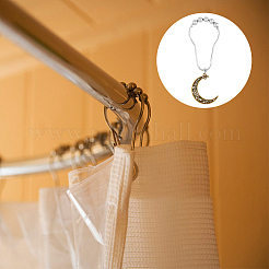 1 Set Iron Shower Curtain Rings&nbsp;HJEW-FH0001-45