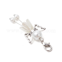 7Pcs 7 Styles Angel Glass Pearl Pendant Decorations&nbsp;HJEW-JM03026