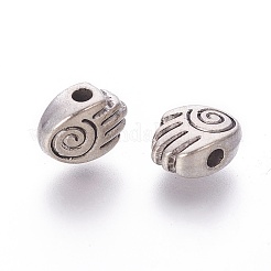 Tibetan Style Alloy Hand Beads&nbsp;TIBEP-GC177-AS-NR