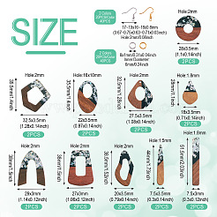 DIY Two Tone Dangle Earring Making Kit&nbsp;DIY-TA0009-01C