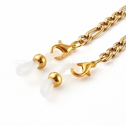 304 Stainless Steel Figaro Chains Eyeglasses Chains&nbsp;AJEW-EH00348-02