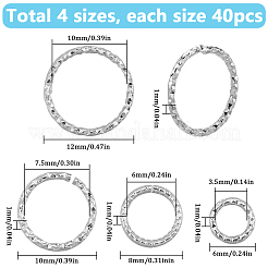 4 Styles Brass Open Rings&nbsp;KK-SC0005-49P