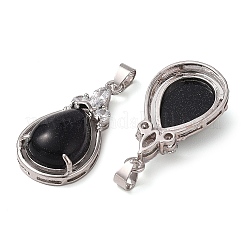 Synthetic Blue Goldstone Pendants&nbsp;G-A095-02P-04