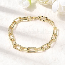 Brass Link Chain Bracelets for Women&nbsp;BJEW-H630-06G