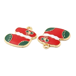 Christmas Alloy Enamel Pendants&nbsp;FIND-C037-02D-G
