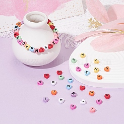 500Pcs 10 Colors Opaque Acrylic Enamel Beads&nbsp;MACR-YW0001-48