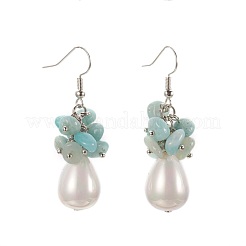 Natural Mixed Gemstone Dangle Earrings&nbsp;EJEW-JE02823