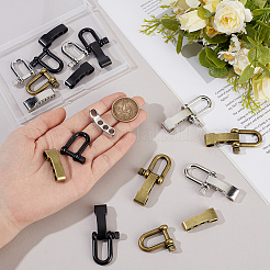 12 Bags 3 Colors Alloy Shackle Clasps&nbsp;FIND-UN0010-28