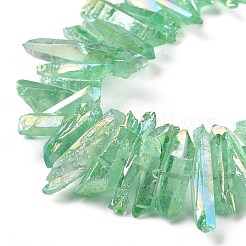 Natural Quartz Crystal Points Beads Strands&nbsp;G-K181-B32