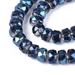 Electroplate Transparent Glass Beads Strands&nbsp;EGLA-N022-04A-D05