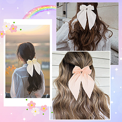 3Pcs 3 Colors Cloth Bowknot Alligator Hair Clips&nbsp;PHAR-SP0001-16