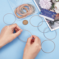 45Pcs 3 Colors Minimalist Spring Chains Stretch Bracelets Set&nbsp;TWIR-SC0001-02