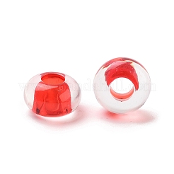 Transparent Acrylic European Beads&nbsp;TACR-P009-C01