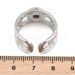 304 Stainless Steel Cuff Ring Components&nbsp;SA-CBA82C8-01A-P