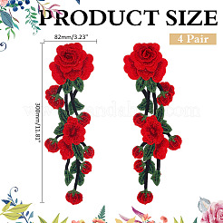 Polyester Embroidery Cloth Iron On/Sew On Patches&nbsp;DIY-WH0589-78