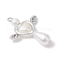 Acrylic & Tibetan Style Alloy Pendants&nbsp;PALLOY-JF04329