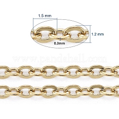 Ion Plating(IP) 304 Stainless Steel Cable Chains&nbsp;CHS-F007-01G-A