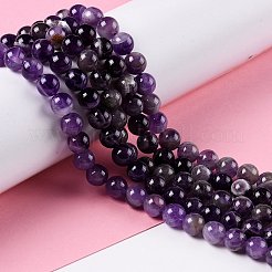 Natural Amethyst Beads Strands&nbsp;LS-G-S030-7.5mm