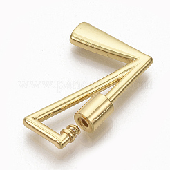 Brass Screw Carabiner Lock Charms&nbsp;KK-T046-001G-L-NF