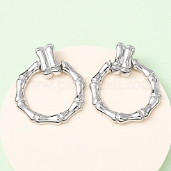 304 Stainless Steel Bamboo Stud Earrings&nbsp;EJEW-K268-80P