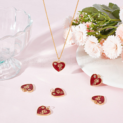 6Pcs Rack Plating Brass Micro Pave Cubic Zirconia Pendants&nbsp;KK-BBC0010-99