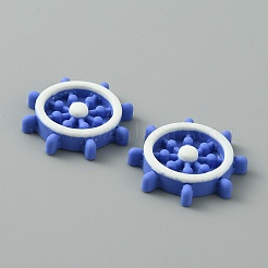 Navigation Theme Opaque Resin Cabochons&nbsp;RESI-WH0028-12E