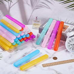 42Pcs 7 Colors Plastic Toothbrush Case&nbsp;CON-GO0001-10