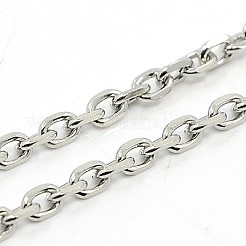 Tarnish Resistant 304 Stainless Steel Necklaces&nbsp;LS-NJEW-F027-40-3.5mm