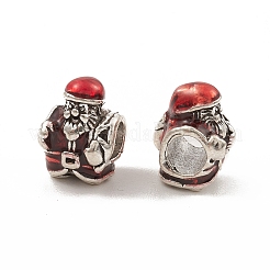 Christmas Alloy Enamel European Beads&nbsp;PALLOY-I218-11AS