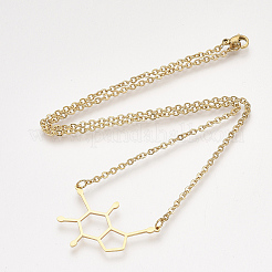 201 Stainless Steel Pendant Necklaces&nbsp;LS-NJEW-T009-JN103-2-40