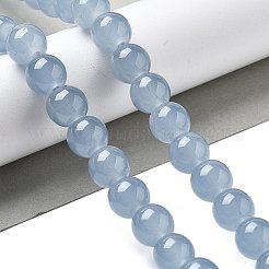 Imitation Jade Glass Round Beads Strands&nbsp;LS-GLAA-A016-01D