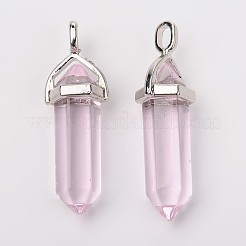 Bullet Glass Pointed Pendants&nbsp;G-F295-02G