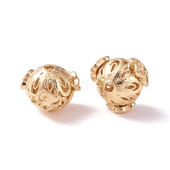 Brass Hollow Beads&nbsp;LS-KK-P226-06CG