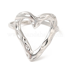 Non-Tarnish 201 Stainless Steel Open Cuff Ring&nbsp;RJEW-E063-51P