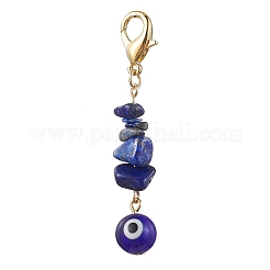 Handmade Evil Eye Lampwork Pendant Decorations&nbsp;HJEW-JM01716