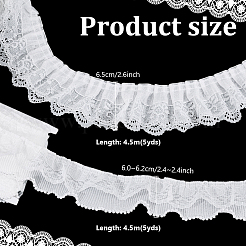 2 Styles Polyester & Chinlon Flower Ribbon&nbsp;OCOR-PH0004-59