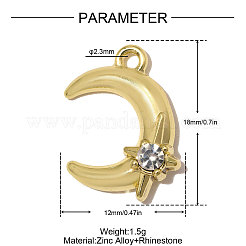 Zinc Alloy with Crystal Rhinestone Pendants&nbsp;RB-OY001-71G