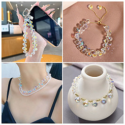 50Pcs Electroplate Glass Beads&nbsp;G-BG0001-01