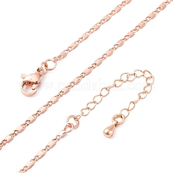 Brass Link Chain Necklaces for Women&nbsp;NJEW-D302-12RG