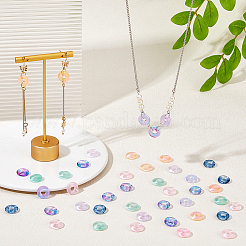 120Pcs 6 Colors Transparent Glass European Beads&nbsp;GLAA-DC0001-56