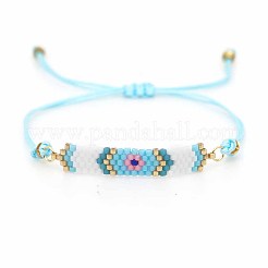 Glass Seed Braided Bead Bracelet&nbsp;BJEW-A121-52