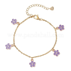Alloy Enamel Charm Bracelets&nbsp;BJEW-JB13169-03