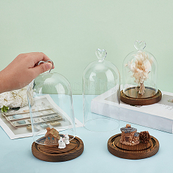 3Pcs 3 Styles Glass Dome Cover&nbsp;AJEW-NB0008-45