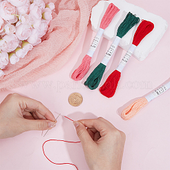 4 Skeins 4 Colors 6-Ply Cotton Embroidery Floss&nbsp;EMBR-WH20001-003B