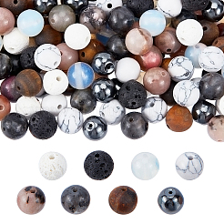 8 Strands 8 Style Natural & Synthetic Gemstone Beads Strands&nbsp;G-OC0002-09