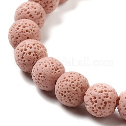 Natural Lava Rock Bead Strands&nbsp;G-L435-03-8mm-19
