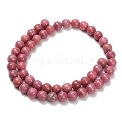 Natural Rhodonite Beads Strands&nbsp;G-F820-K06-8mm
